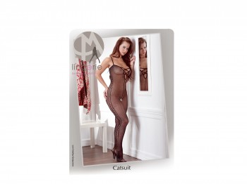 Mandy Mystery Catsuit schwarz ouvert Gr. S/M, M/L und L/XL