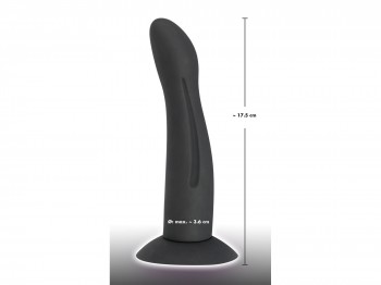 Black Velvets Silikon Plug mit Saugfuß 17 cm