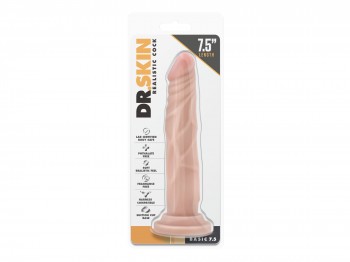 Dr. Skin Realistic Dildo schlank mit Saugfuß 19 cm