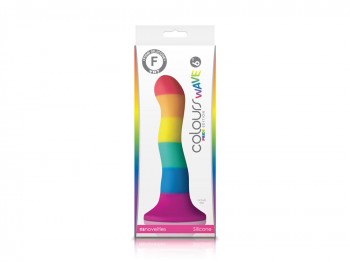 Bunter Silikon Plug Colours Wave Pride Edition 15 cm
