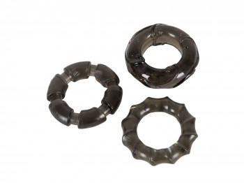 Penisringe Stretchy smoke Cock Rings 3tlg.