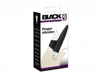 Black Velvets gerillter Fingervibrator 10 cm