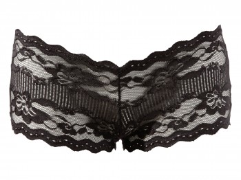 Cottelli Lingerie Pofreier schwarze Spitzen-Panties