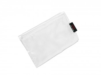 Breite Double-Layer premium Satin Augenbinde Weiß