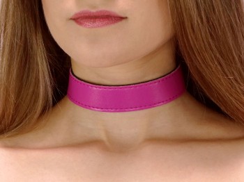 Dezentes BDSM Halsband clean Pink
