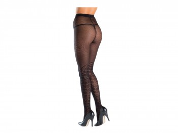 Strumpfhose mit floralen Muster im Overknee-Desgin BW755