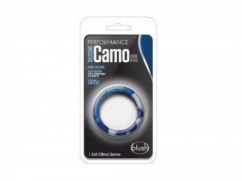 Performance Silikon Camo-Blau Cock Ring
