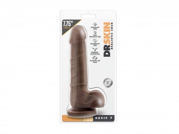 Dr. Skin Dildo Basic 7 19 cm braun