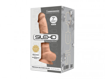 Silikonüberzogener Naturdildo mit Kern aus Silexpan 18 cm