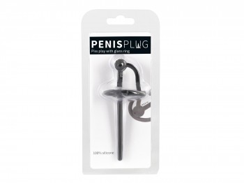 Penisplug Piss Play mit Eichelring 12 cm