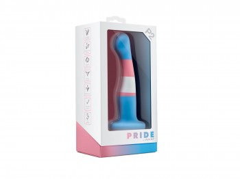 Bunter Silikon Plug Avant Pride P2 True Blue 13 cm