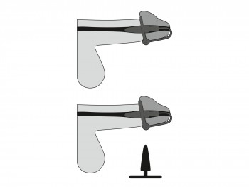 Penisplug Penisplug mit Eichelring Silikon grau