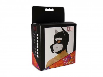 Petplay Neopren Hundemaske Good Puppy schwarz grau