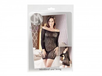 Carmenkleid mit angedeutetem Leopardenmuster