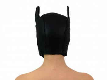 Petplay Neopren Hundemaske Good Puppy schwarz grau