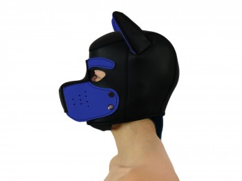Petplay Neopren Hundemaske Good Puppy schwarz blau