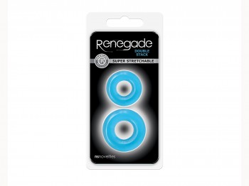 Renegade Double Stack blau Ringe 2er Set