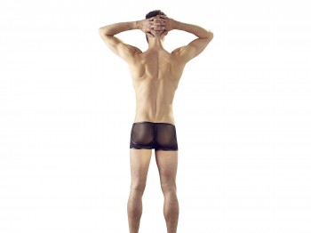 Svenjoyment Pants mit transparente Wetlook-Details Gr. S