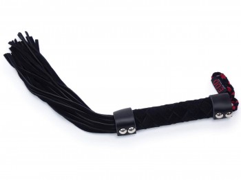 BDSM Mini Velours Flogger schwarz