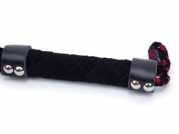 BDSM Mini Velours Flogger schwarz
