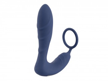 Vibrating Prostate Plug mit Penisring 14 cm