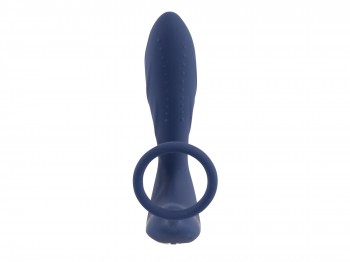 Vibrating Prostate Plug mit Penisring 14 cm