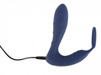 Vibrating Prostate Plug mit Penisring 14 cm