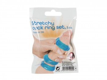 You2Toys 3er Set blaue Penisringe in verschiedenen Formen