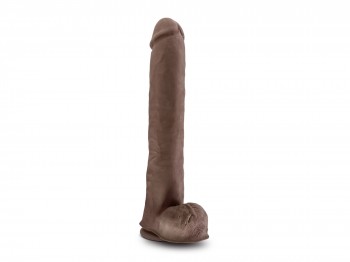 Double Layer Dildo Daddy Au Naturel 35 cm braun