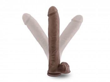 Double Layer Dildo Daddy Au Naturel 35 cm braun