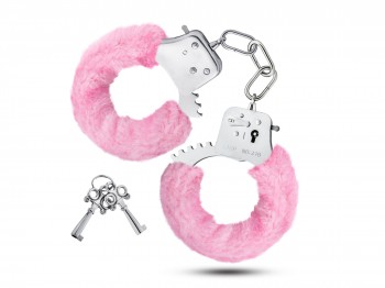 Temptasia Cuffs mit rosanem Plüschüberzug Handschellen