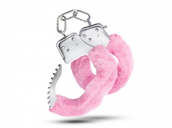Temptasia Cuffs mit rosanem Plüschüberzug Handschellen