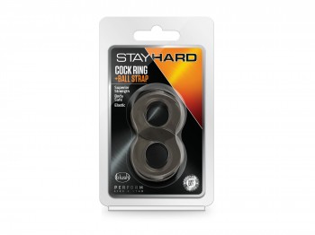 Stay Hard Cock Ring and Ball Strap schwarz