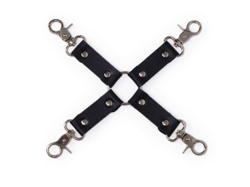 Neopren Hand- und Fußfesseln mit Hogtie Fesselkreuz