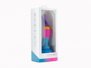 Bunter Silikon Dildo Avant D1 Hot ´N Cool 15 cm