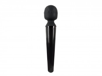 Massagestab mit beweglichem Massagekopf schwarz 31 cm