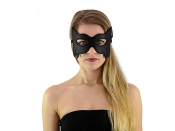 Augenmaske Fantasy Cat Maske schwarz