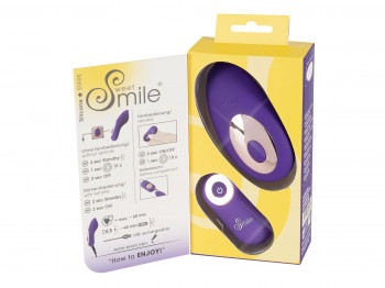 Sweet Smile Auflegevibrator mit 10 Vibrationsmodi und Fernbedienung