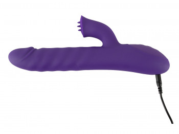 Sweet Smile Thrusting & Rotating Pearlvibrator lila 24 cm