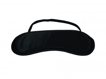 Klassische Satin-Augenmaske - Schlafmaske gepolstert schwarz
