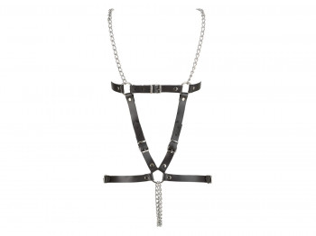 Zado Leder Ketten-Harness mit Metallketten