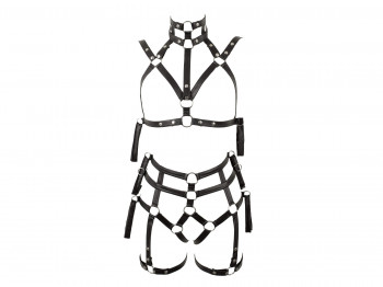 Bad Kitty Bondage Riemen Set schwarz Gr. S/M und L/XL