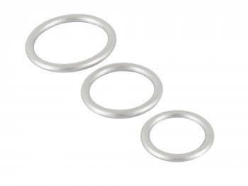 You2Toys Metallic Silicone Cock Ring Set