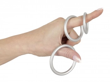 You2Toys Metallic Silicone Cock Ring Set