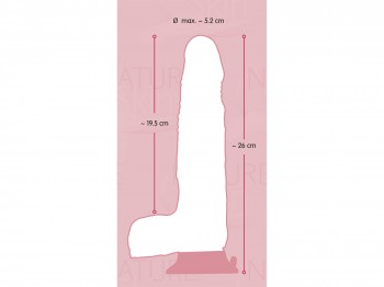 Nature Skin Dancing Dick Vibrator 26 cm