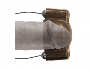 Dual Vibrating Head Teaser Eichel-Sleeve mit Vibration schwarz
