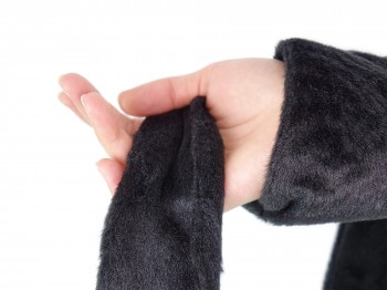 BDSM Augenbinde schwarz - super flauschig