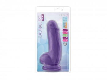 Au Naturel Bold Beefy Dildo lila 17 cm
