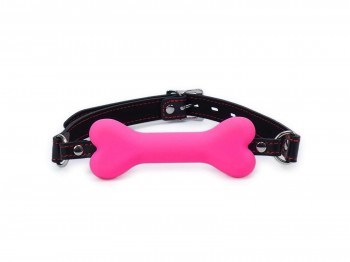 Puppy Bone - Silikon Hundeknochen Knebel Pink