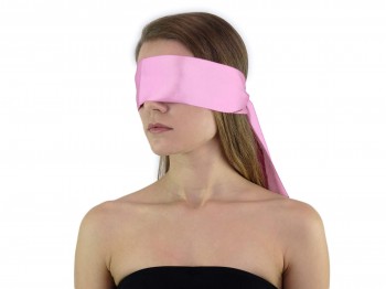 Premium Satin BDSM Augenbinde Rosa Premium Satin BDSM Augenbinde Rosa